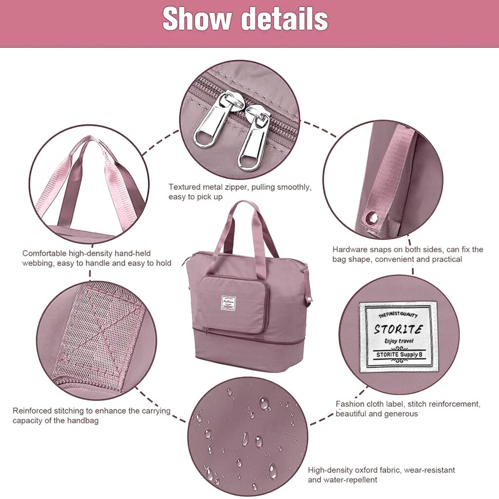 Foldable Travel Duffle Bag for Women