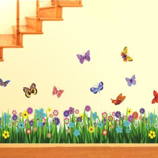 "Flower-themed Wall Sticker by Decals Design