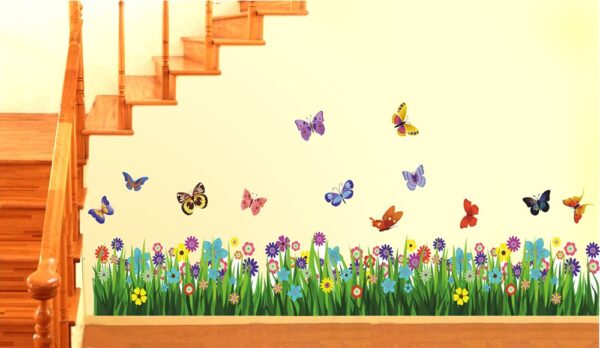 "Flower-themed Wall Sticker by Decals Design